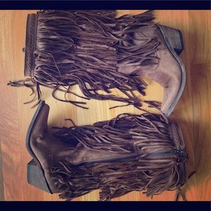 Liberty Black Vegas Fringe - Chocolate